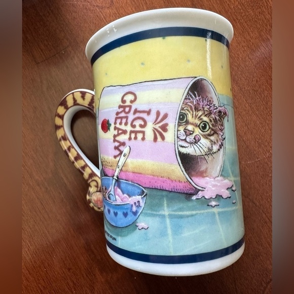 Danbury Mint Comical Cats Porcelain Collector Mugs Gary Patterson 6 mugs - Picture 13 of 15